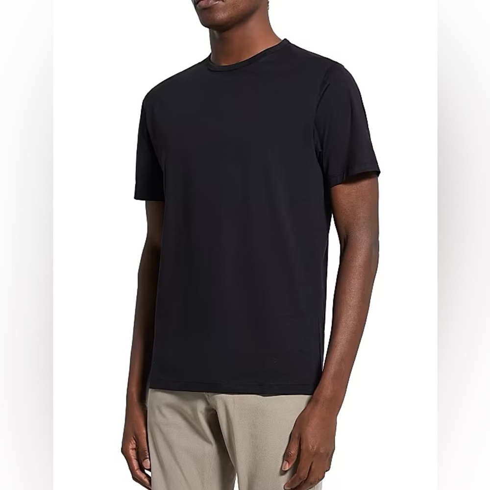 Theory Black Short Sleeve Crew Neck T-Shirt